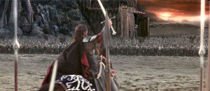 Aragorn ante la puerta negra