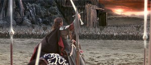 Aragorn ante la puerta negra